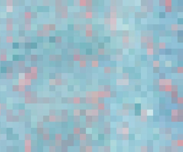 Colorful abstract pattern with pastel blue and pink pixelated design, ideal for vibrant artistic backgrounds.